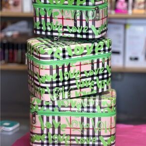 Makeup box set Colorful Love Print Storage Boxes